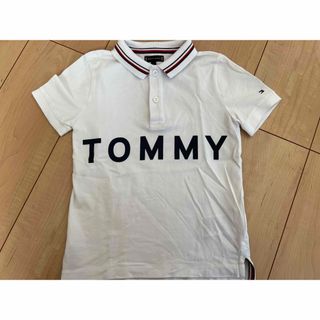 トミーヒルフィガー(TOMMY HILFIGER)のトミーヒルフィガー　男の子　ポロシャツ　半袖　Tシャツ 白　110 116(Tシャツ/カットソー)