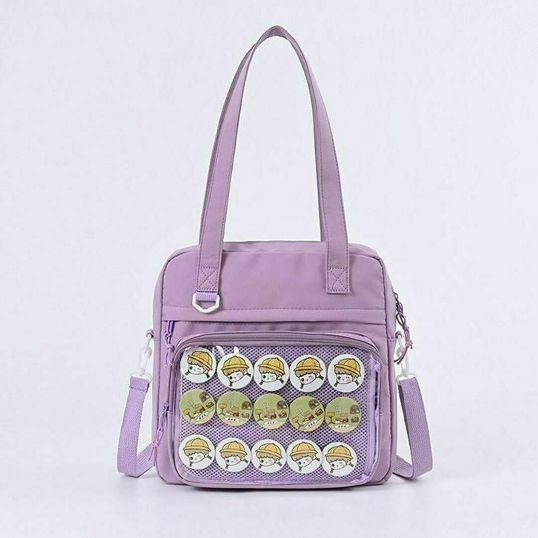 レディース 人気 ショルダーバッグ トートバッグ♡推し活 痛バッグ シート 紫色 レディースのバッグ(ショルダーバッグ)の商品写真