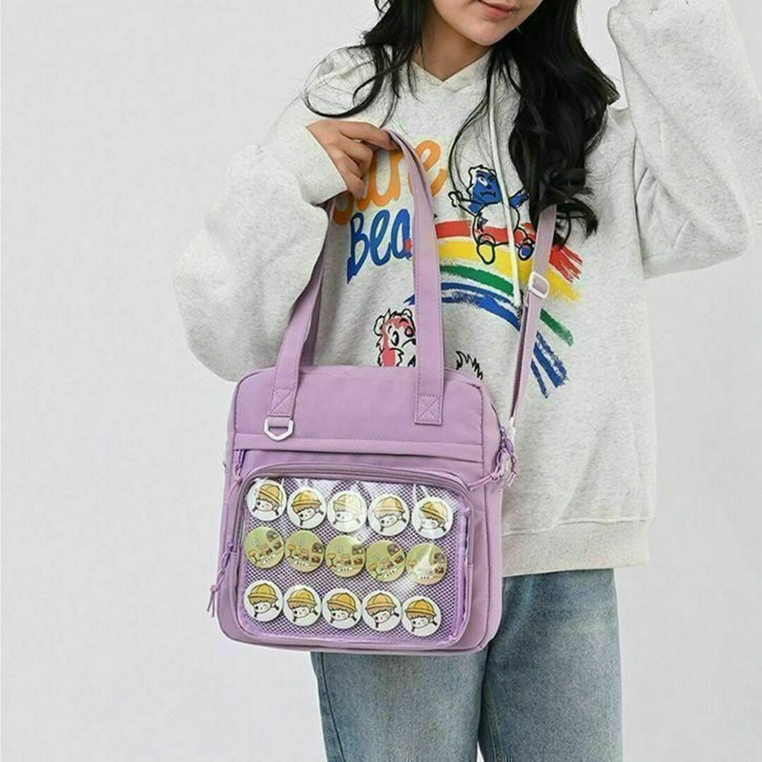 レディース 人気 ショルダーバッグ トートバッグ♡推し活 痛バッグ シート 紫色 レディースのバッグ(ショルダーバッグ)の商品写真