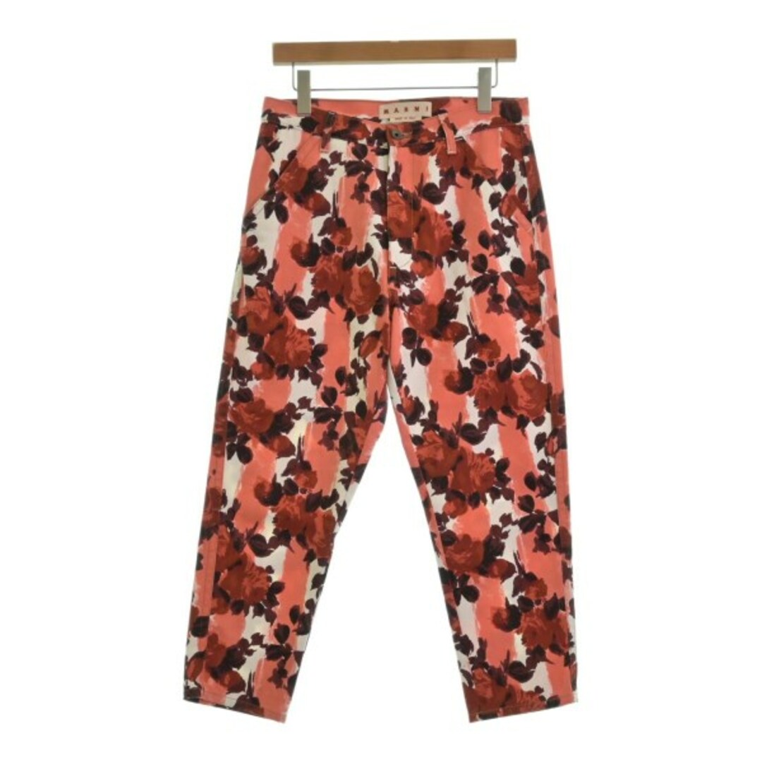 MARNI - MARNI マルニ デニムパンツ 40(M位) 白xピンクx赤(花柄 MARNI - MARNI マルニ デニムパンツ 40(M位) 白xピンクx赤(花柄