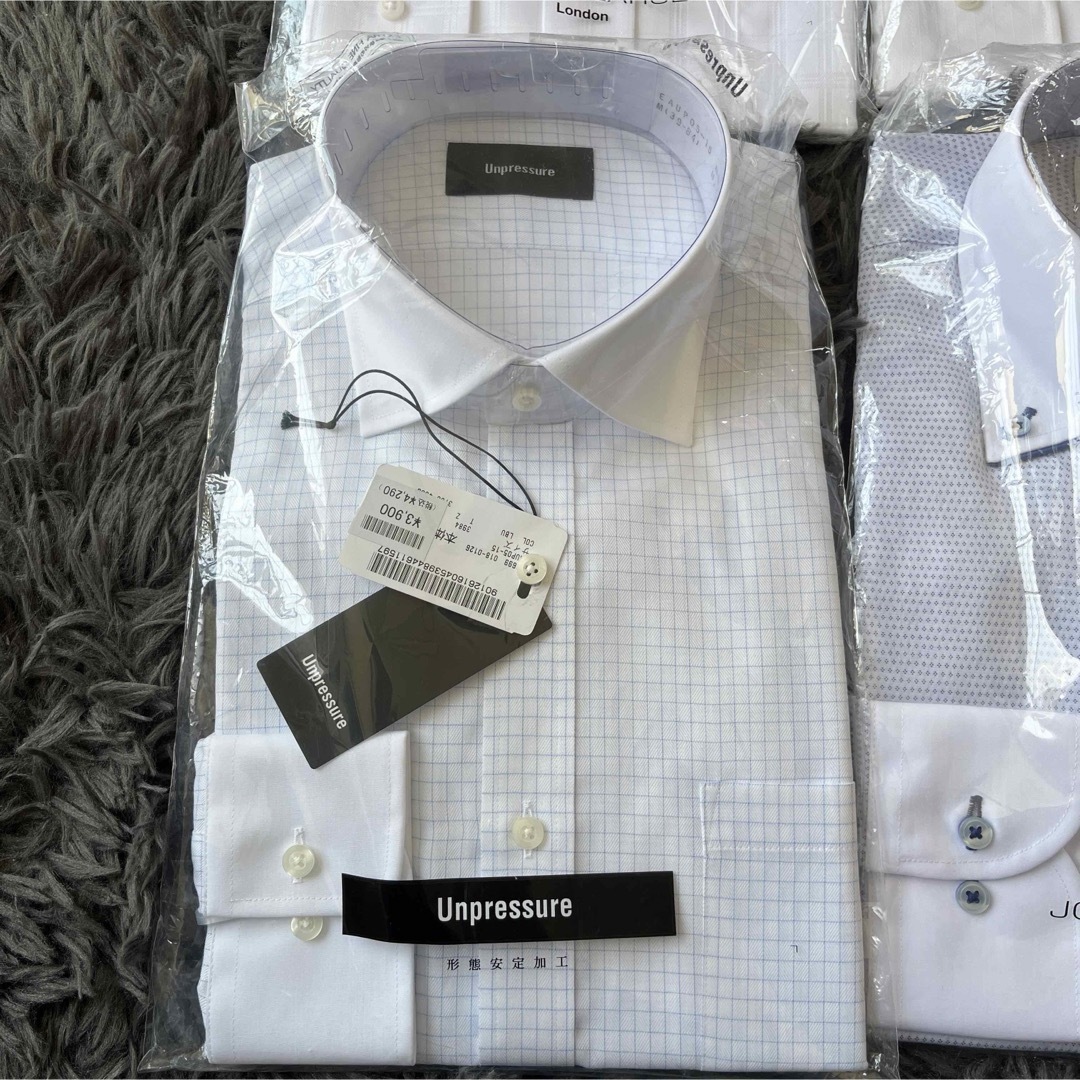 コナカ　ワイシャツ　長袖　８枚　ボタンダウン等　形態安定 メンズのトップス(シャツ)の商品写真