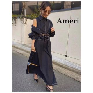 アメリヴィンテージ(Ameri VINTAGE)のGENTLEWOMAN OVERLAP DRESS(ロングワンピース/マキシワンピース)