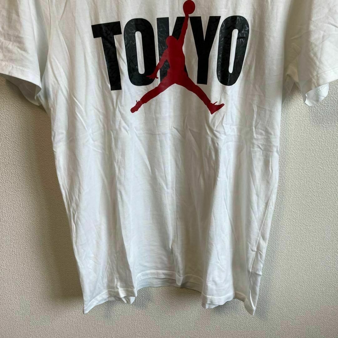 NIKE(ナイキ)のNIKE ナイキ　AIR JORDAN Tシャツ TOKYO プリント　白　L メンズのトップス(Tシャツ/カットソー(半袖/袖なし))の商品写真