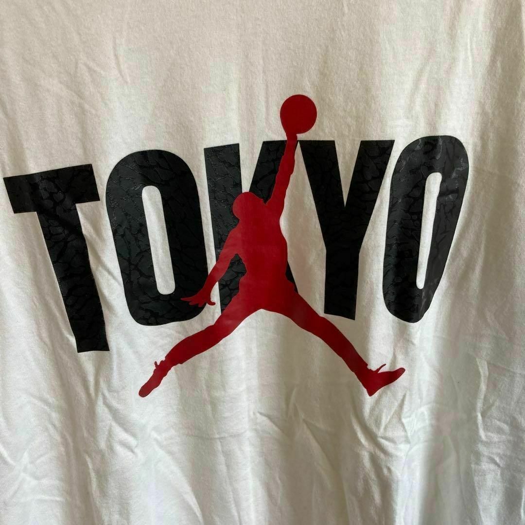 NIKE(ナイキ)のNIKE ナイキ　AIR JORDAN Tシャツ TOKYO プリント　白　L メンズのトップス(Tシャツ/カットソー(半袖/袖なし))の商品写真