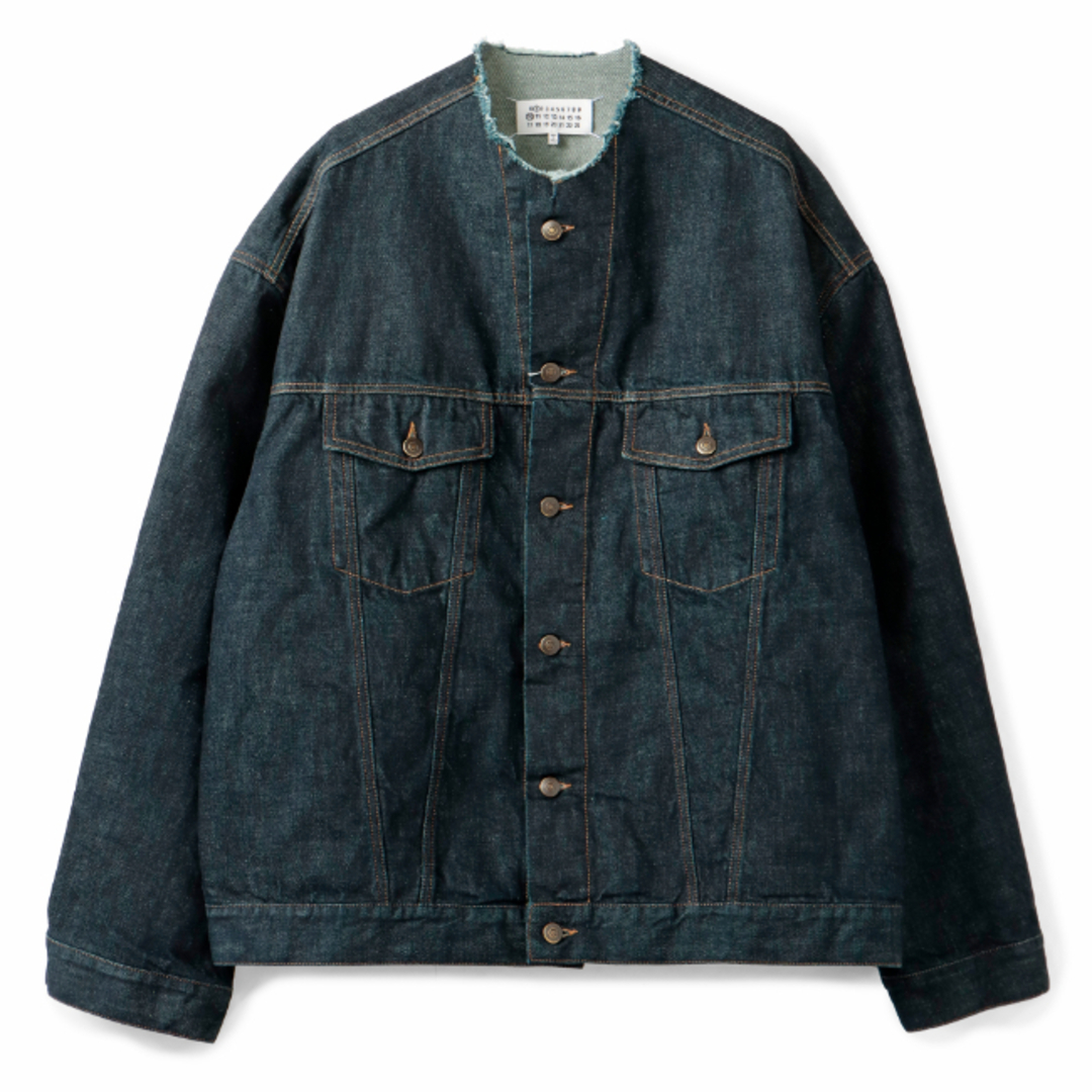 Maison Martin Margiela(マルタンマルジェラ)のメゾン マルジェラ/MAISON MARGIELA ジャケット アパレル メンズ SPORTSJACKET デニムジャケット INDIGO 2024年春夏新作 S50AM0610-S30882-615 メンズのジャケット/アウター(Gジャン/デニムジャケット)の商品写真