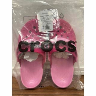 クロックス(crocs)の【crocs】クロックス　キッズ  サンダル　C13 19cm 女の子　ピンク(サンダル)