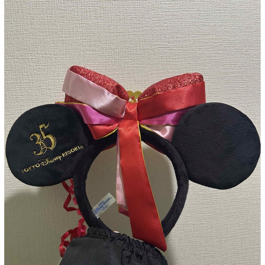 Disney(ディズニー)のディズニー　カチューシャ　ミニーマウス　Disney  35周年　ミニー エンタメ/ホビーのコスプレ(その他)の商品写真