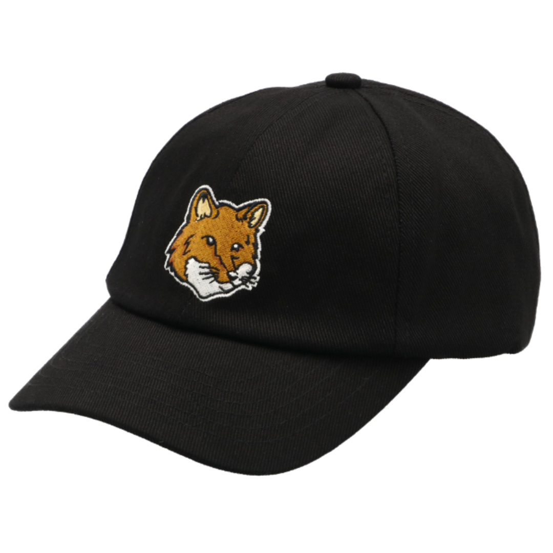 MAISON KITSUNE'(メゾンキツネ)のメゾンキツネ/MAISON KITSUNE 帽子 メンズ LARGE FOX HEAD 6P CAP キャップ BLACK 2024年春夏新作 MM06103WW0096-0001-P199 メンズの帽子(キャップ)の商品写真