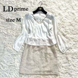 【未使用】LD prime エルディイプライム ドッキングワンピース ツイード