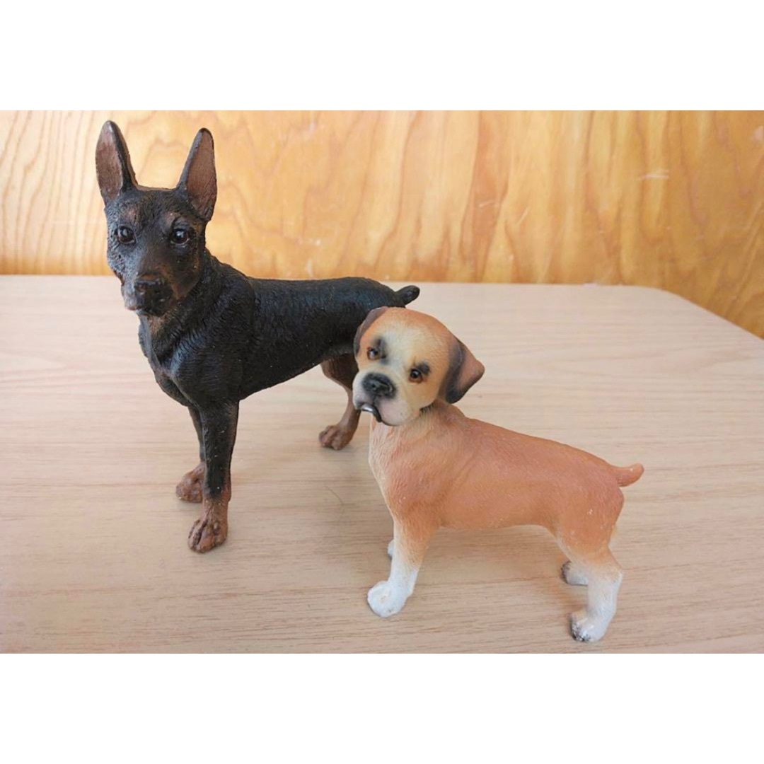 ドーベルマンとボクサー犬の置物の通販 by hinano's shop|ラクマ ドーベルマンとボクサー犬の置物の通販 by hinano's shop|ラクマ