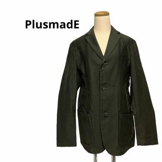 PlusmadE プラスメイド　ジャケット　グリーン　Lサイズ　ポケット大きめ