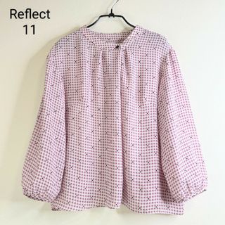 リフレクト(ReFLEcT)のReflectブラウス総柄アシンメトリータック(シャツ/ブラウス(長袖/七分))