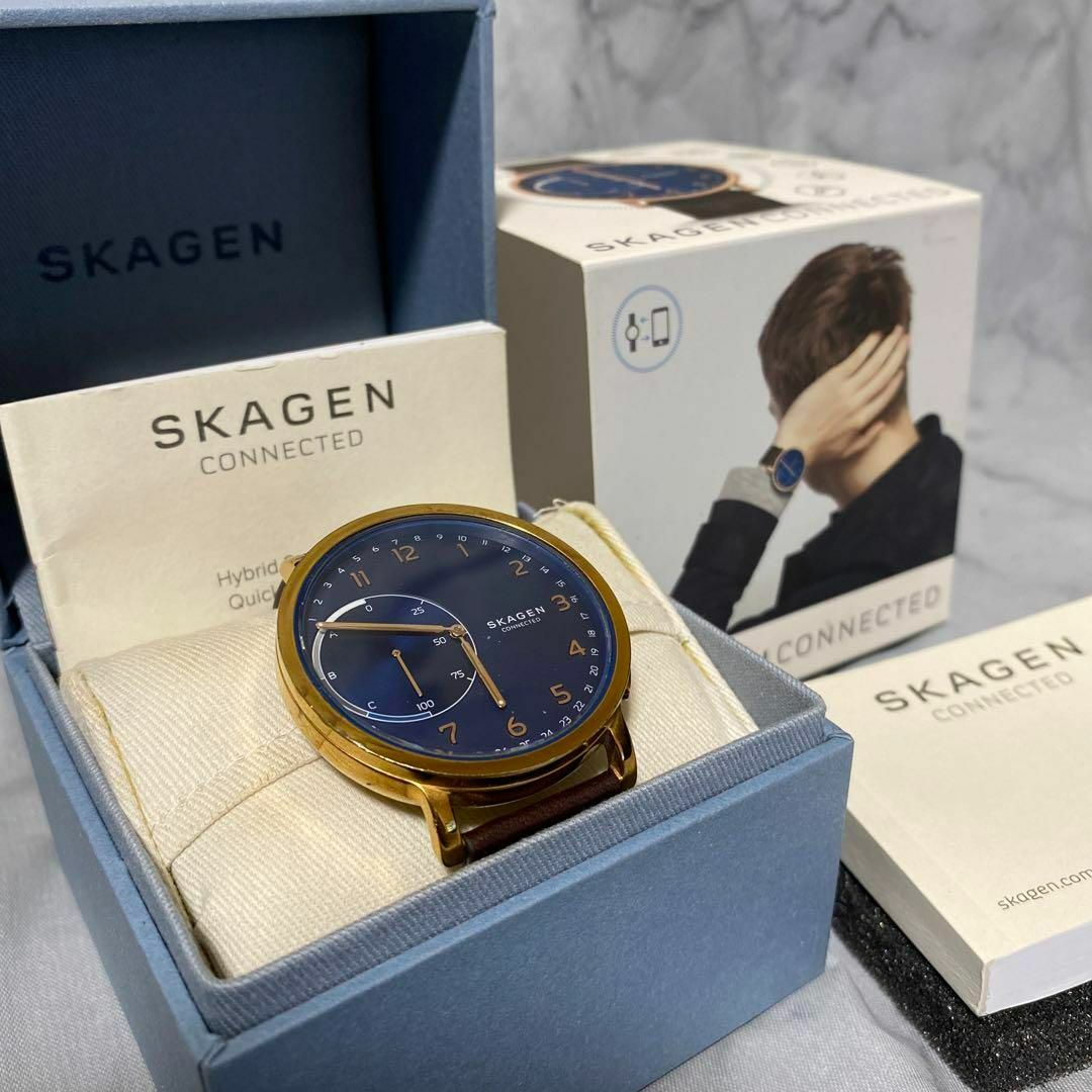 SKAGEN(スカーゲン)の【美品】  SKAGEN CONNECTED ハイブリッドスマートウォッチ メンズの時計(腕時計(デジタル))の商品写真