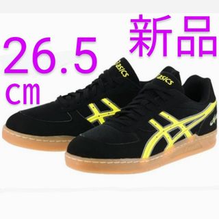 アシックス(asics)のアシックス ハンドボールシューズ スカイハンドJP 黒×黄 新品 未試着 箱付き(その他)