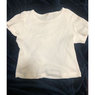 ザラ(ZARA)のユニクロ❤️クロップド リブtシャツ(カットソー(半袖/袖なし))