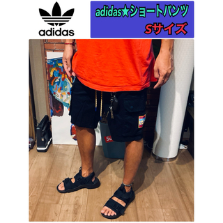 adidas - アディダス★カーゴショートパンツ★ブラックSサイズ