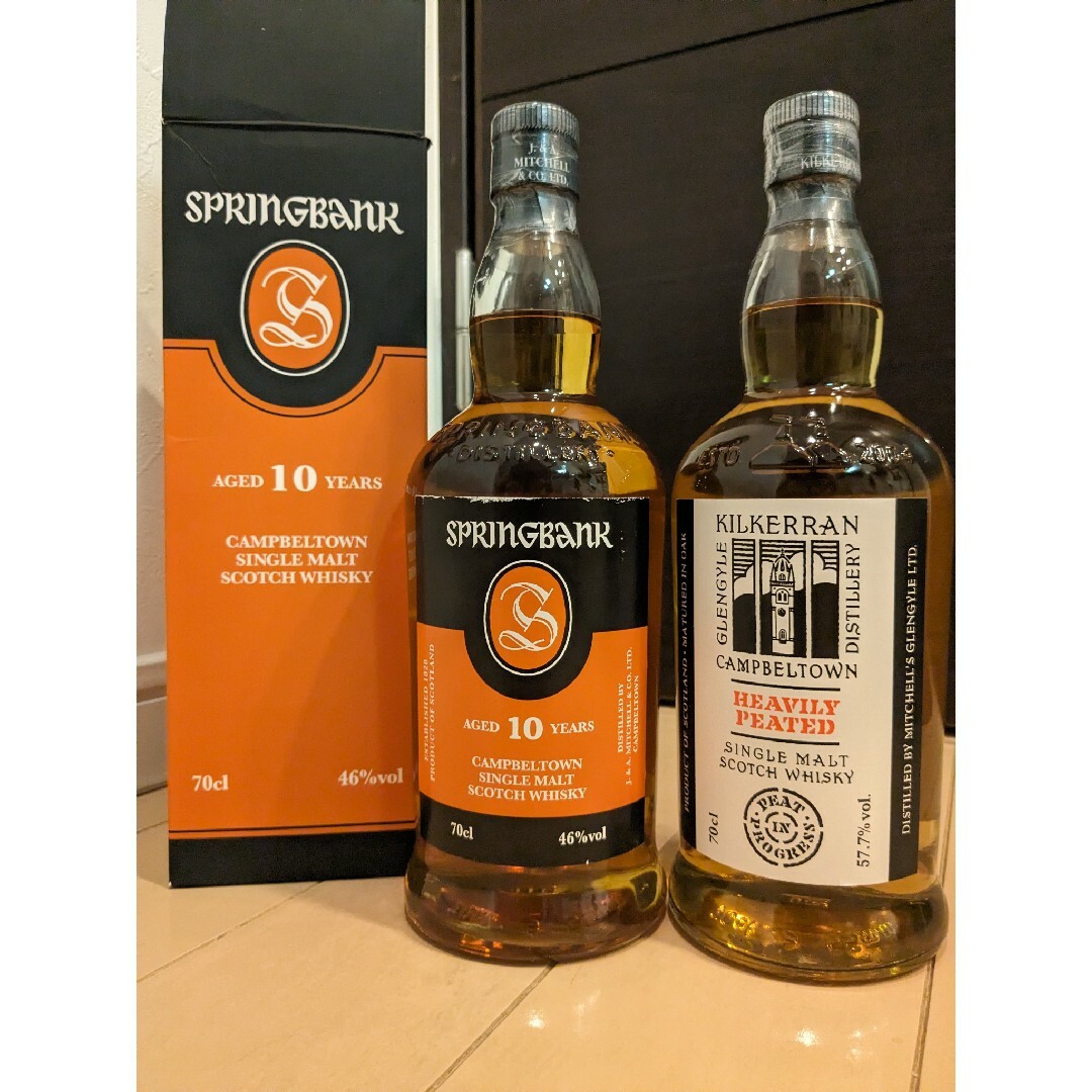 スプリングバンク 10年 & キルケラン ヘビリーピーテッド スプリングバンク 10年 & キルケラン ヘビリーピーテッド