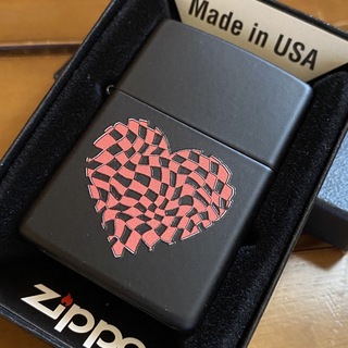 ジッポー(ZIPPO)のZIPPO USA ハート ブラックマット 新品 未使用品  オイルライター(タバコグッズ)