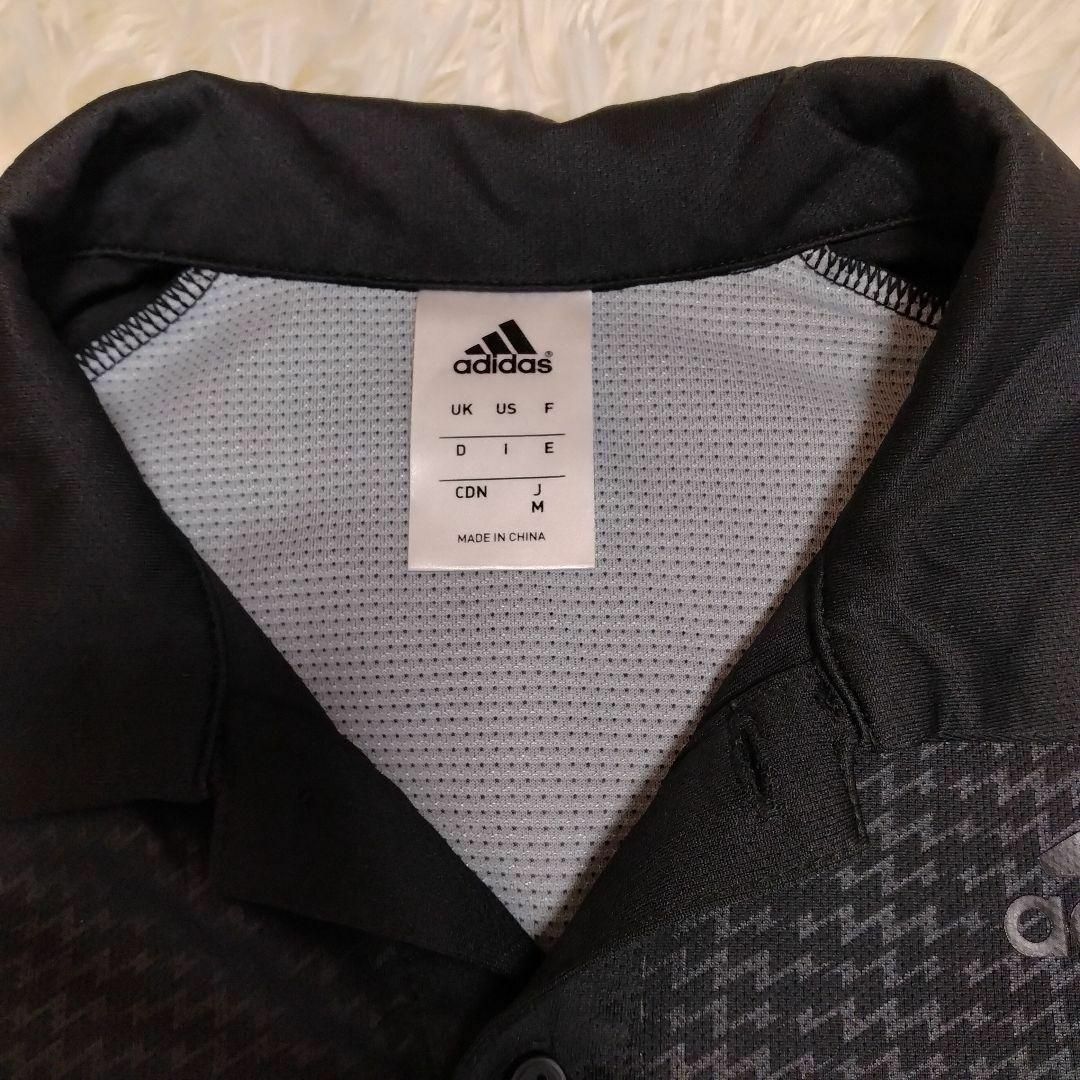 adidas(アディダス)のadidas ポロシャツ M ブラック スポーツ/アウトドアのゴルフ(ウエア)の商品写真