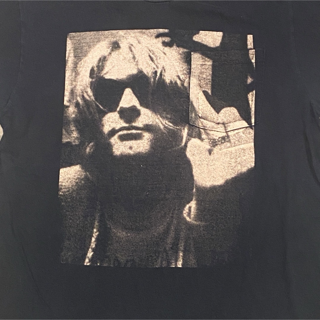 KurtCobain カートコバーンバンドTシャツ/バンT/USED/古着L メンズのトップス(Tシャツ/カットソー(半袖/袖なし))の商品写真