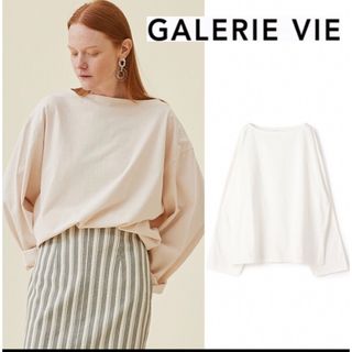 ギャルリーヴィー(GALERIE VIE)の定1.7万【GALERIE VIE】ドライコットン オーバーサイズドプルオーバー(カットソー(長袖/七分))