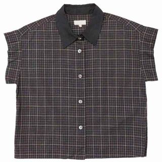 マーガレットハウエル(MARGARET HOWELL)のマーガレットハウエル 23SS COTTON CHECK シャツ ブラウス(シャツ/ブラウス(半袖/袖なし))