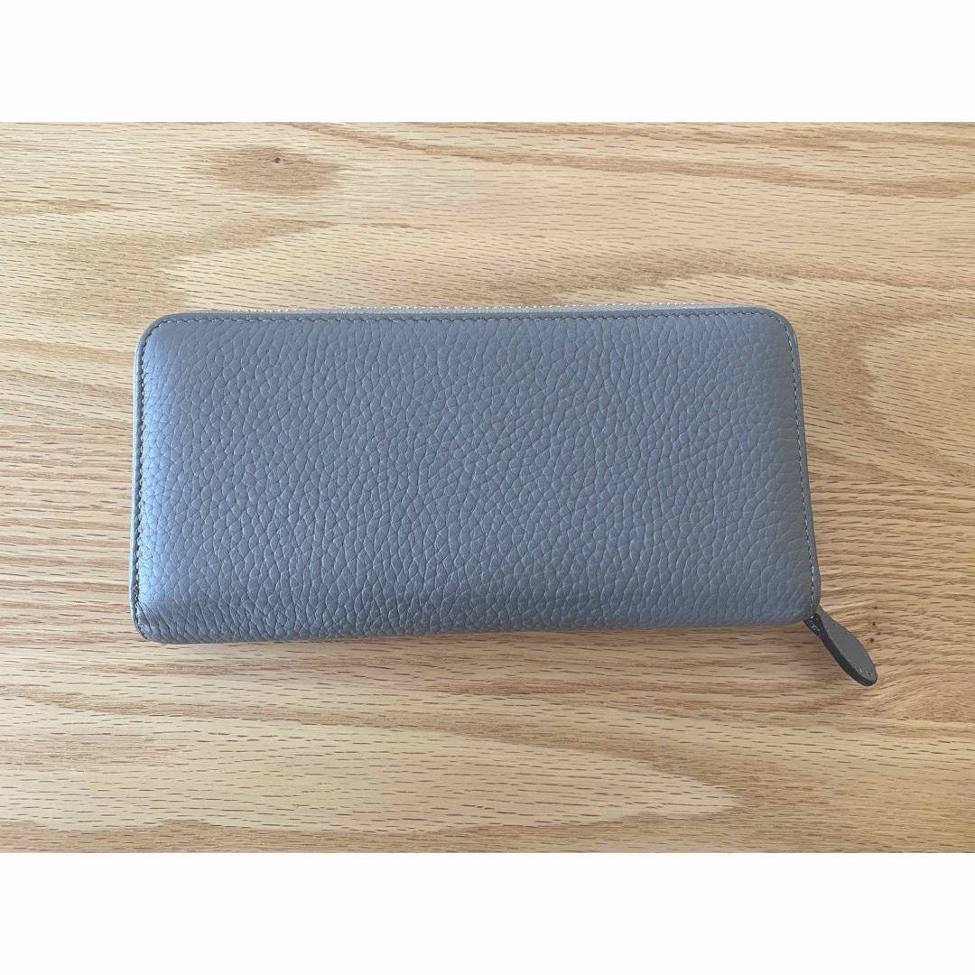 本牛革長財布　Blue gray レディースのファッション小物(財布)の商品写真