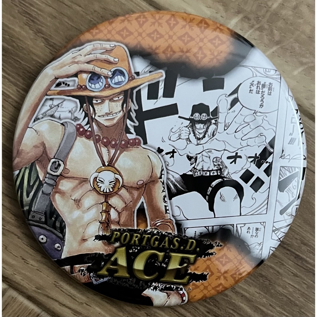 ONE PIECE(ワンピース)のワンピース コレクション缶バッジ ヒーローズ ポートガス・D・エース エンタメ/ホビーのアニメグッズ(その他)の商品写真