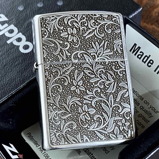 ジッポー(ZIPPO)のZippo 両面 唐草 シルバー アラベスク ジッポー オイルライター(タバコグッズ)