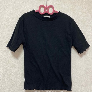 ジーユー(GU)のレディース　チビTシャツ　ラメ(Tシャツ(半袖/袖なし))