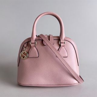 Gucci - 極美品 GUCCI インターロッキング 2wayハンドバッグ ピンク