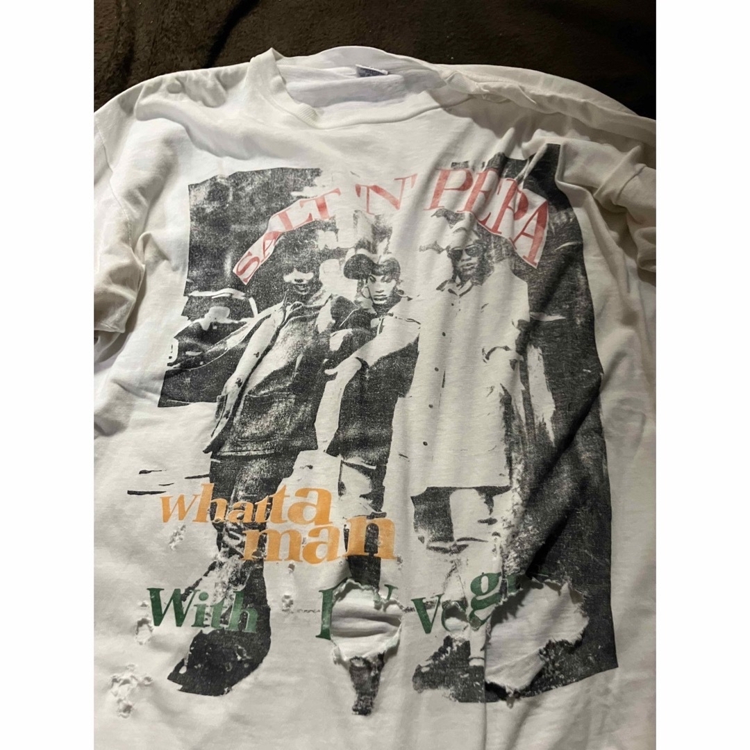 STUSSY(ステューシー)の90s vintage salt-n-pepa Tシャツraptee 激レア メンズのトップス(Tシャツ/カットソー(半袖/袖なし))の商品写真