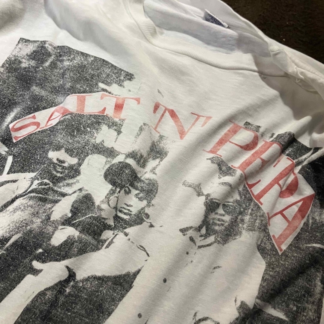 STUSSY(ステューシー)の90s vintage salt-n-pepa Tシャツraptee 激レア メンズのトップス(Tシャツ/カットソー(半袖/袖なし))の商品写真