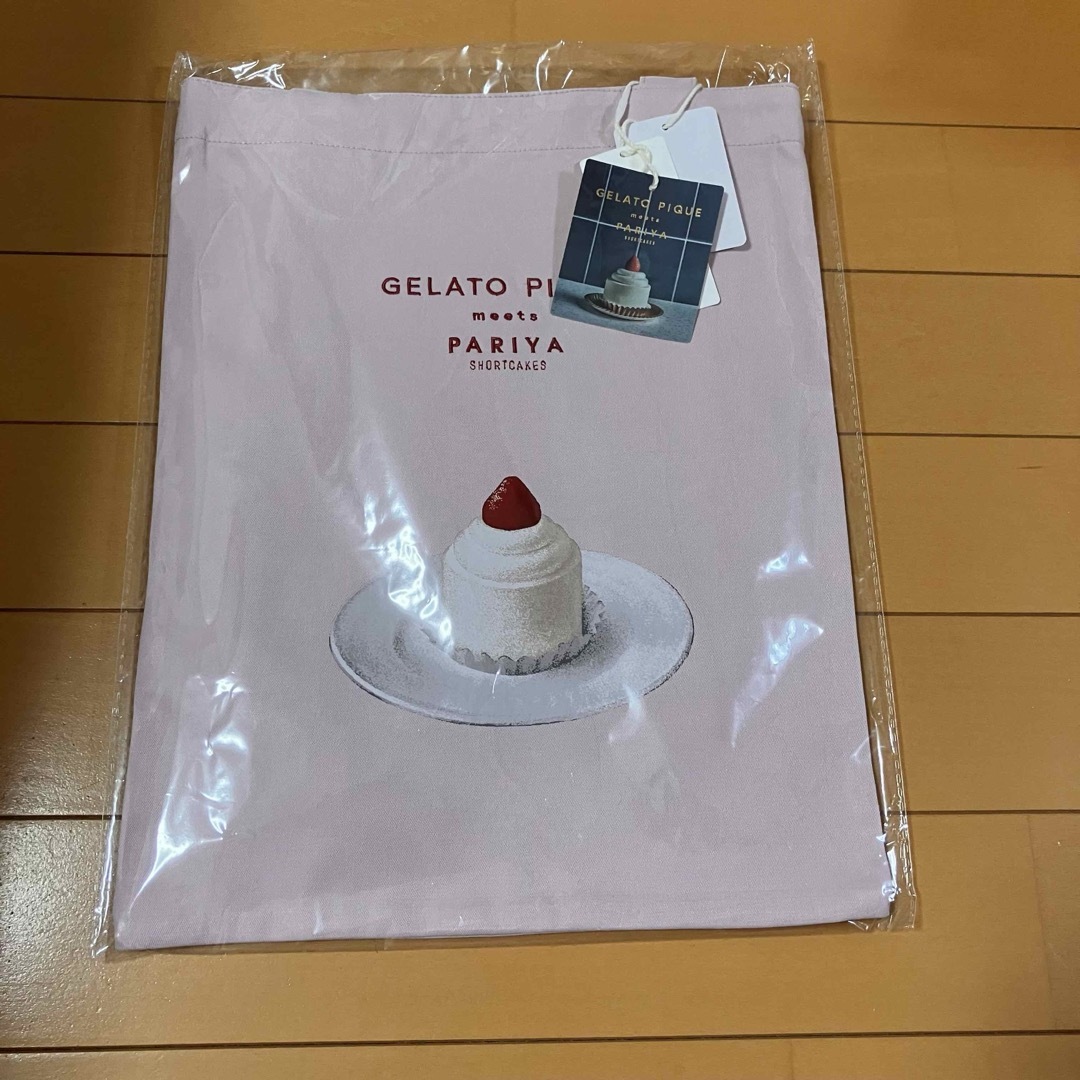 gelato pique(ジェラートピケ)のジェラートピケ トートバッグ ショートケーキ　ピンク レディースのバッグ(トートバッグ)の商品写真