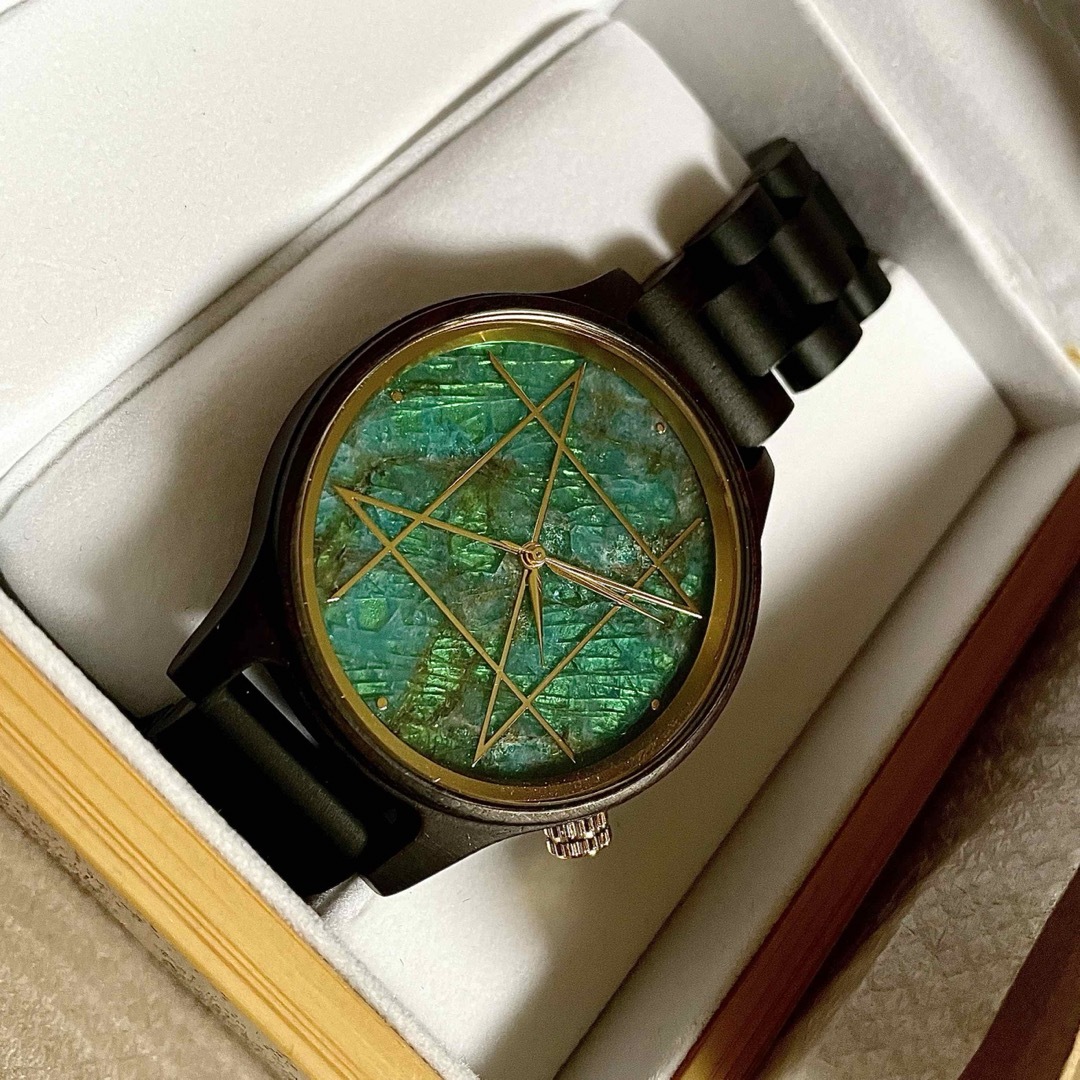 【未使用】　NOZ 腕時計　ブルーグリーンアパタイト  メンズの時計(腕時計(アナログ))の商品写真