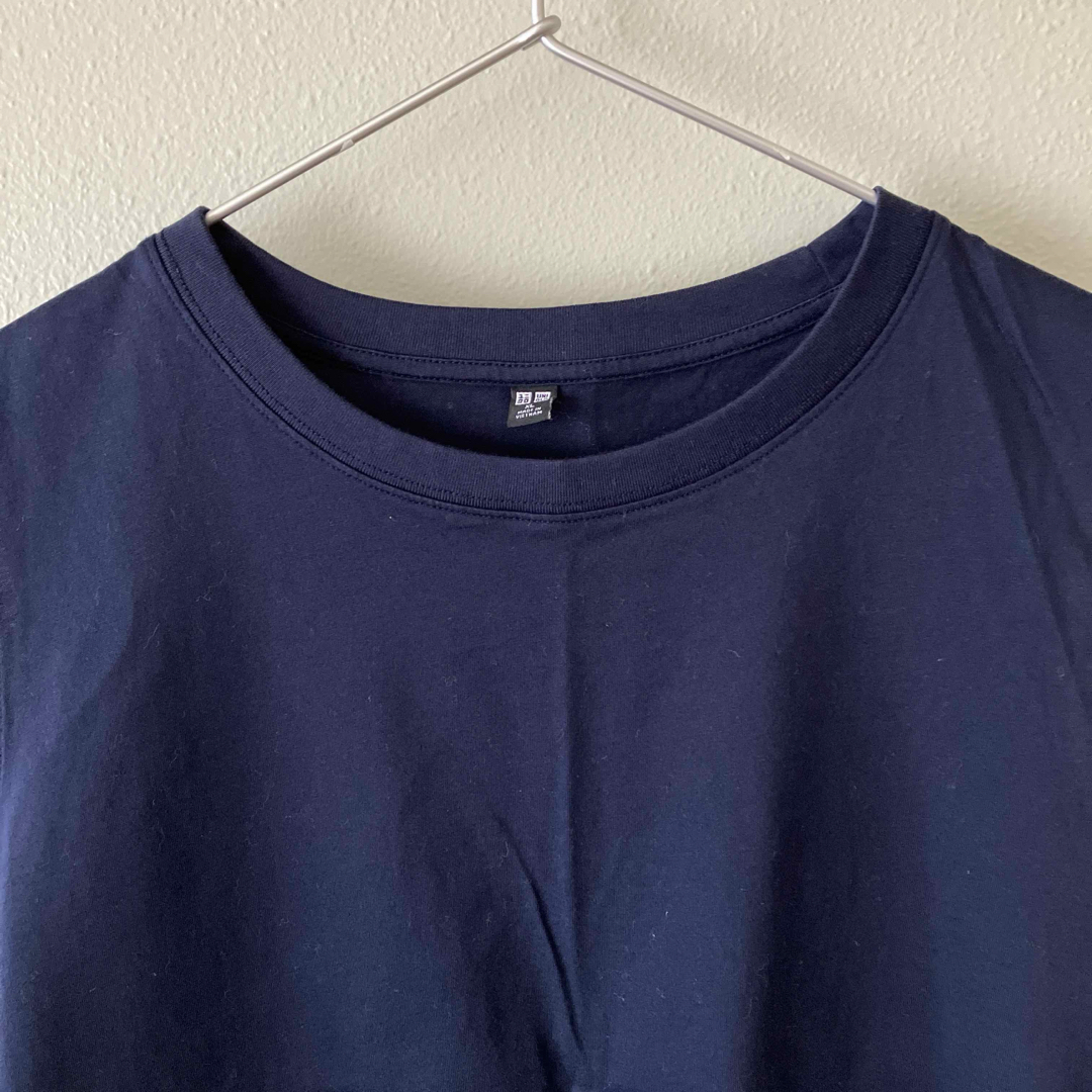 UNIQLO(ユニクロ)のユニクロ コットン ノースリーブ Ｔシャツ L レディースのトップス(Tシャツ(半袖/袖なし))の商品写真