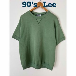 リー(Lee)の90's 古着　Lee リー　半袖スウェット　無地半袖スウェット　フェード(その他)