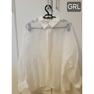 GRL - 【GRL】楊柳シフォンシャツ/アイボリー シアーシャツ 新品