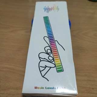 【新品】卓上 ミュージックリズム LEDライト 車 RGB 音楽連動 ホワイト(その他)