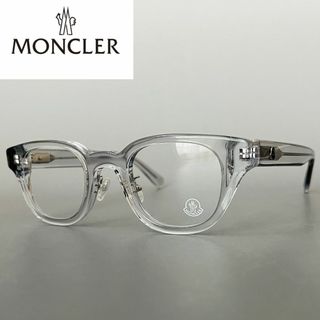 MONCLER - モンクレール メガネフレーム アジアンフィット スクエア 鼻パッド クリア