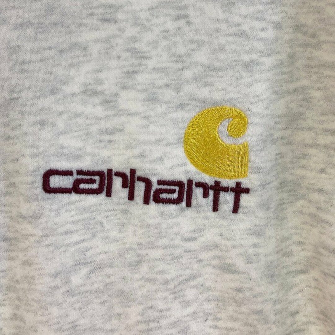 carhartt(カーハート)の★CARHARTT カーハート Half Zip Script Sweats アメリカンスクリプトシ ハーフジップスウェットシャツ グレー sizeXL メンズのトップス(スウェット)の商品写真