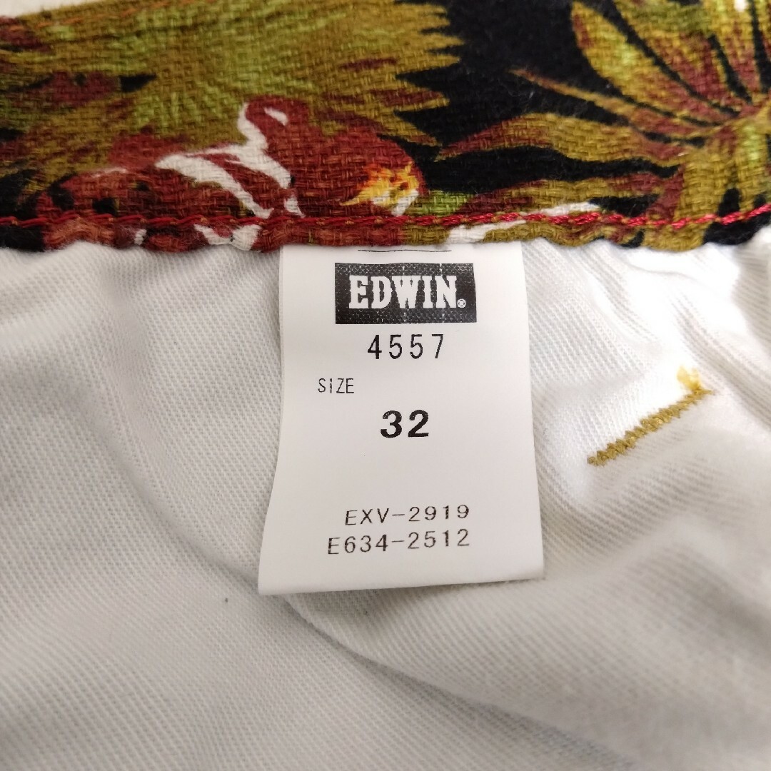 EDWIN(エドウィン)のパンツ　メンズ　ハーフパンツ　総柄　エドウィン　綿　麻　夏　カジュアル メンズのパンツ(ショートパンツ)の商品写真