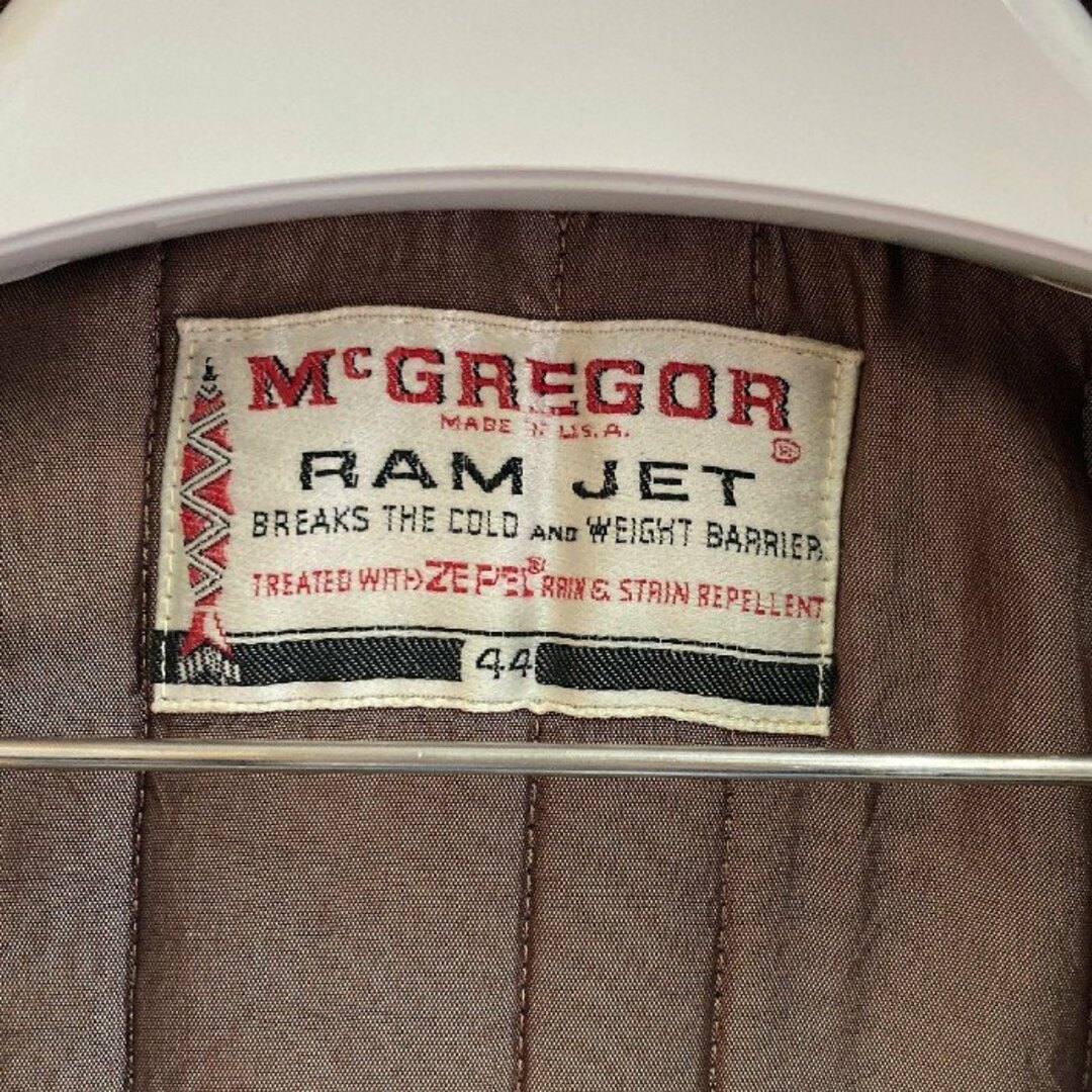 ★60-70's McGREGOR マクレガー RAM JET JACLET ラムジェット ファラオジャケット ブラウン USA製 Size44 メンズのジャケット/アウター(その他)の商品写真