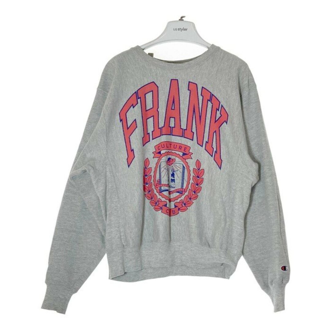 Champion(チャンピオン)の★FRANK フランク × Champion チャンピオン リバースウィーブ スウェット グレー sizeS メンズのトップス(スウェット)の商品写真