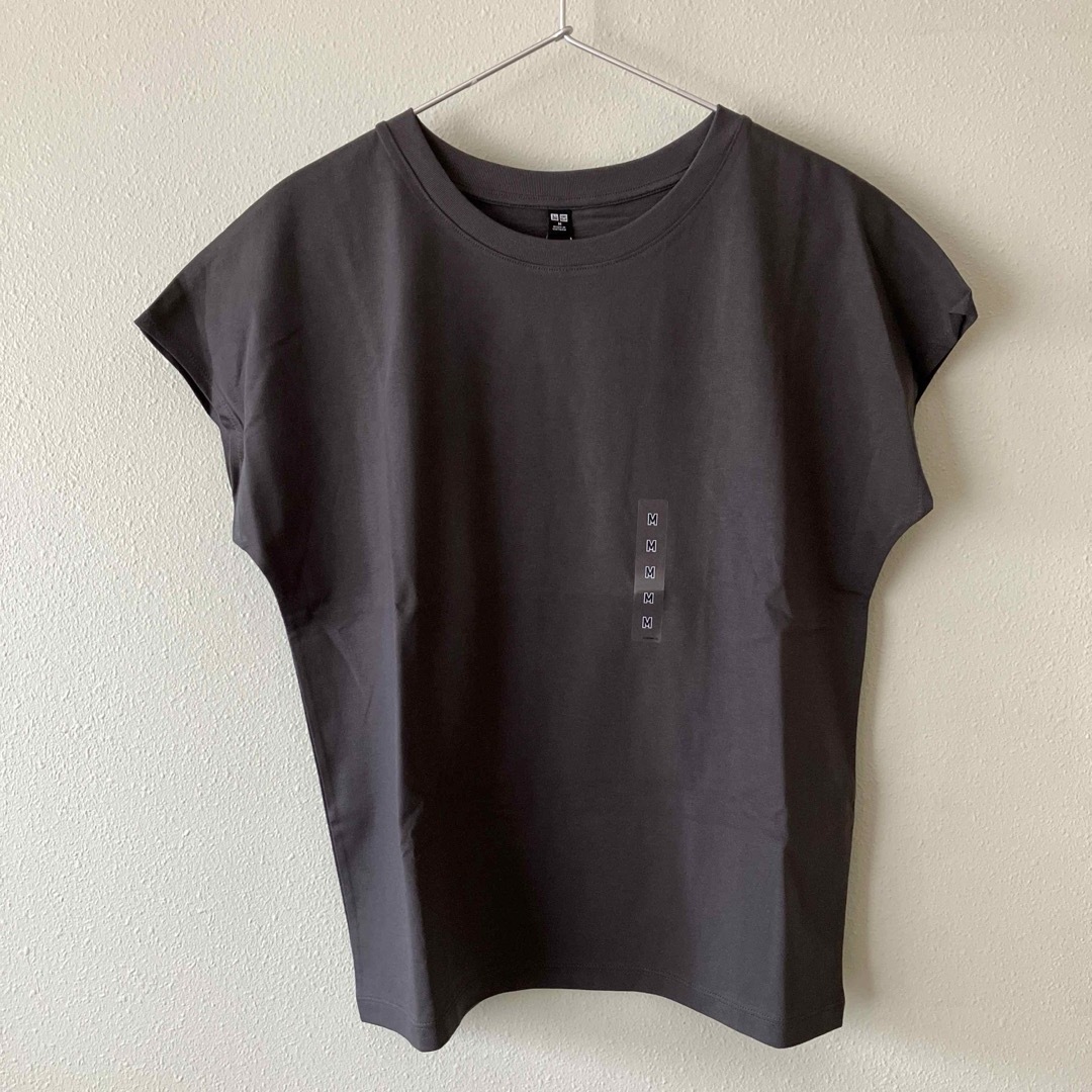 UNIQLO(ユニクロ)のユニクロ スムースコットン フレンチスリーブTシャツ M メンズのトップス(Tシャツ/カットソー(半袖/袖なし))の商品写真