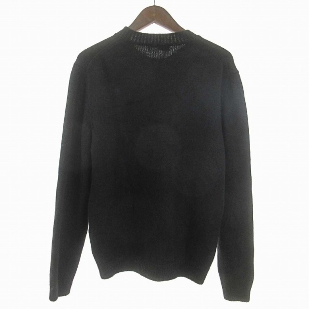 FENDI(フェンディ)のフェンディ ニット セーター 長袖 クルーネック カシミヤ ロゴ 黒 48 メンズのトップス(ニット/セーター)の商品写真