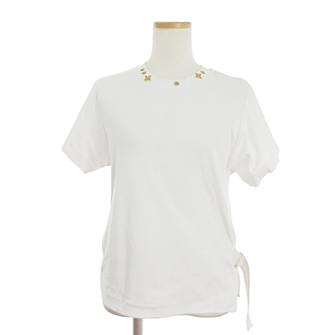 LOUIS VUITTON(ルイヴィトン)のルイヴィトン サイドストラップTシャツ カットソー 半袖 ロゴ 白 XS レディースのトップス(Tシャツ(半袖/袖なし))の商品写真