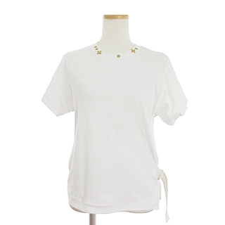 LOUIS VUITTON - ルイヴィトン サイドストラップTシャツ カットソー 半袖 ロゴ 白 XS