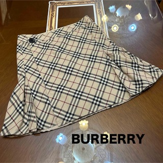 バーバリーブルーレーベル(BURBERRY BLUE LABEL)のBURBERRY ノバチェック 巻きスカート(ミニスカート)