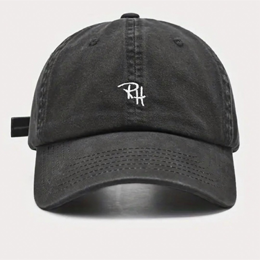 RH ロゴ　キャップ　帽子　男女兼用　ブラック　ネイビー　ベージュ　カーキ メンズの帽子(キャップ)の商品写真
